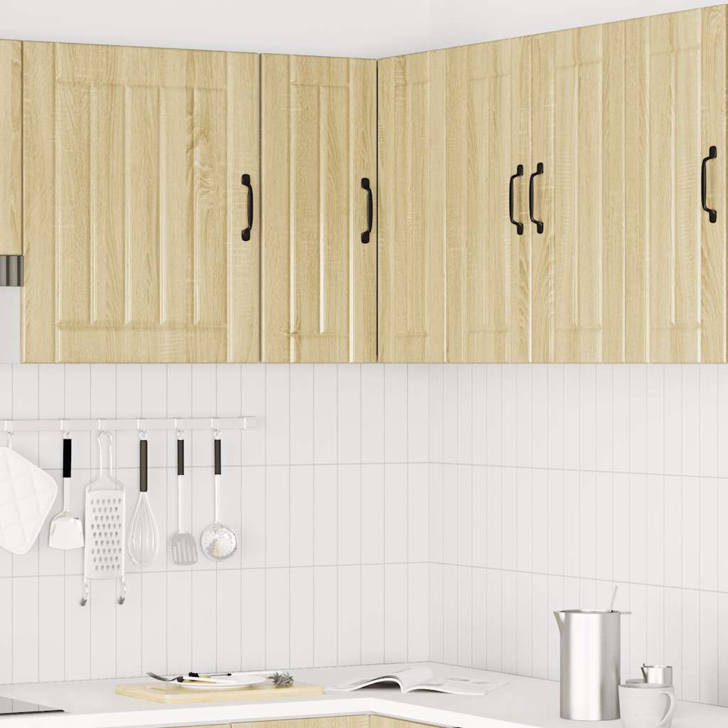 Keukenwandhoekkast Lucca bewerkt hout sonoma eikenkleurig
