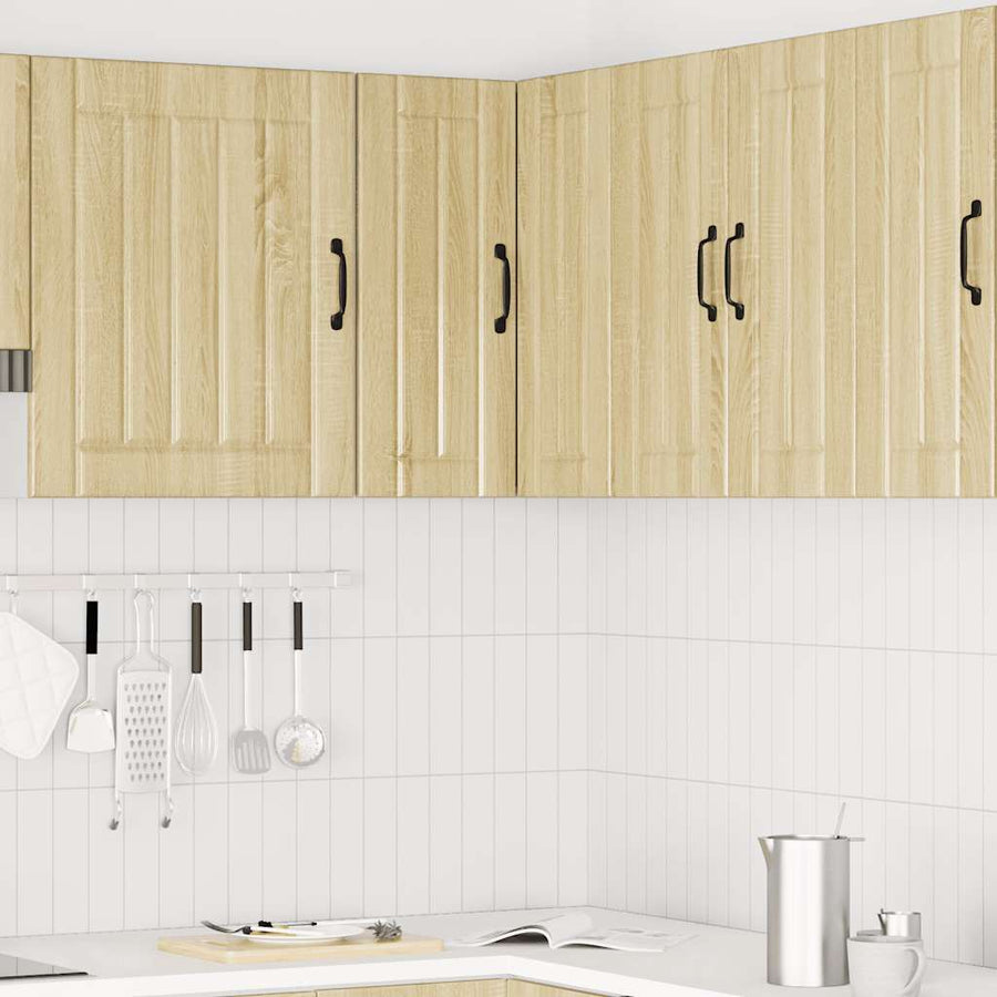 Keukenwandhoekkast Lucca bewerkt hout sonoma eikenkleurig
