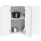 Kitchen wall corner cabinet Lucca treated wood Sonoma oak effect