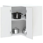 Lucca Kitchen Wall Corner Cabinet Processed Wood Concrete Grey