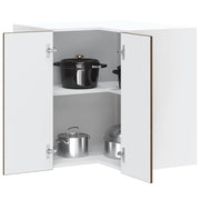 Keuken hoekkast Lucca 57x57x60 cm bewerkt hout bruin