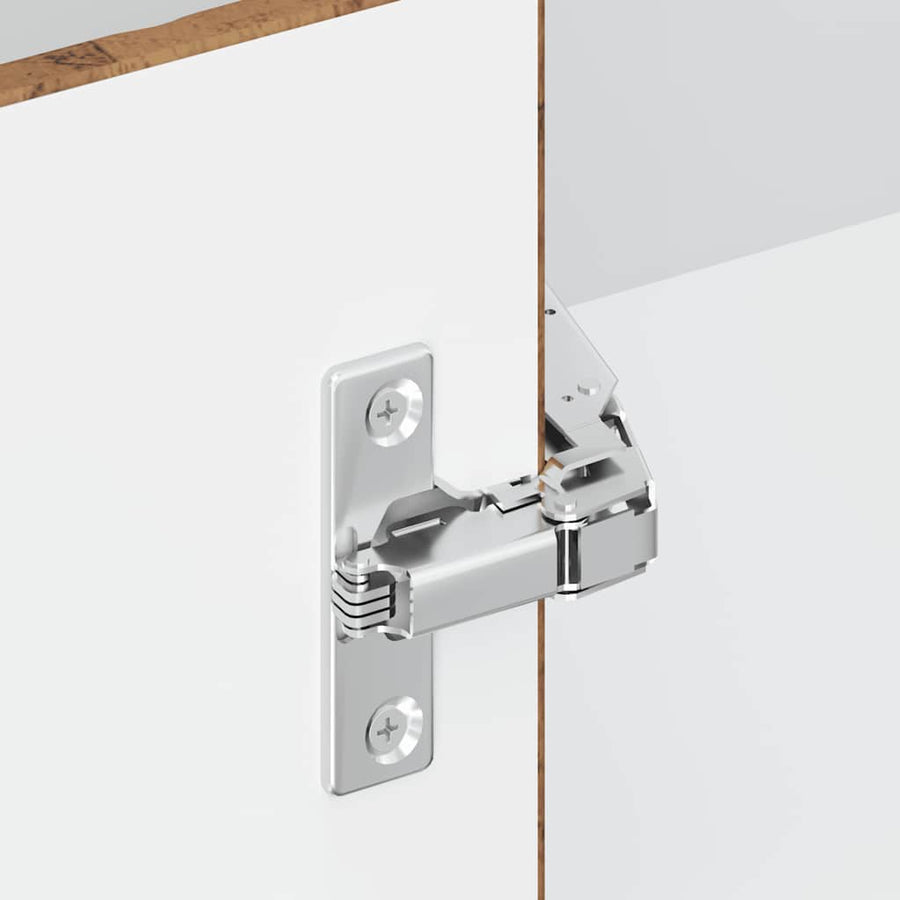 Keukenwandhoekkast Lucca bewerkt hout oud houtkleurig