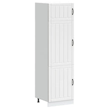 Keukenkast Lucca bewerkt hout wit