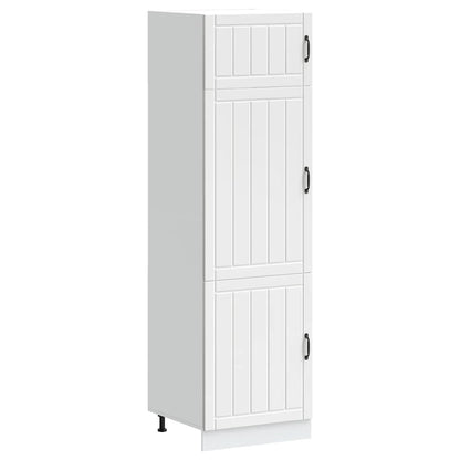 Keukenkast Lucca bewerkt hout wit