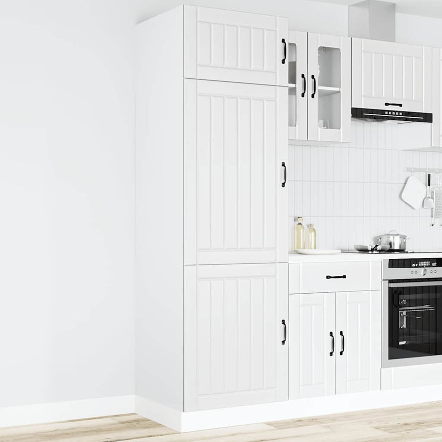 Keukenkast Lucca bewerkt hout wit