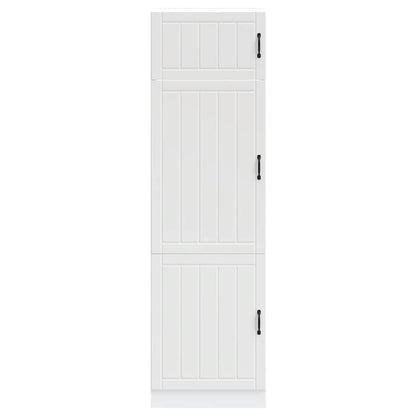 Keukenkast Lucca bewerkt hout wit