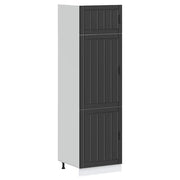 Keukenkast Lucca 60x57x207 cm bewerkt hout zwart