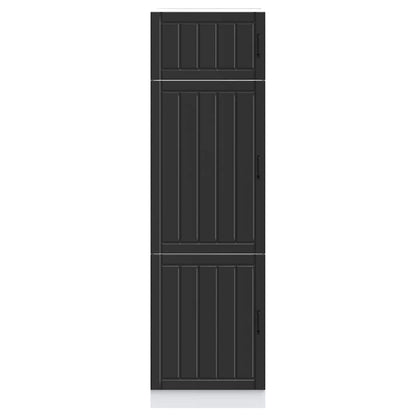 Keukenkast Lucca bewerkt hout zwart