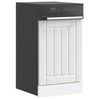 Vaatwaspaneel Lucca 45x1.5x67 cm bewerkt hout wit