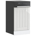 Vaatwaspaneel Lucca 45x1.5x67 cm hoogglans wit bewerkt hout