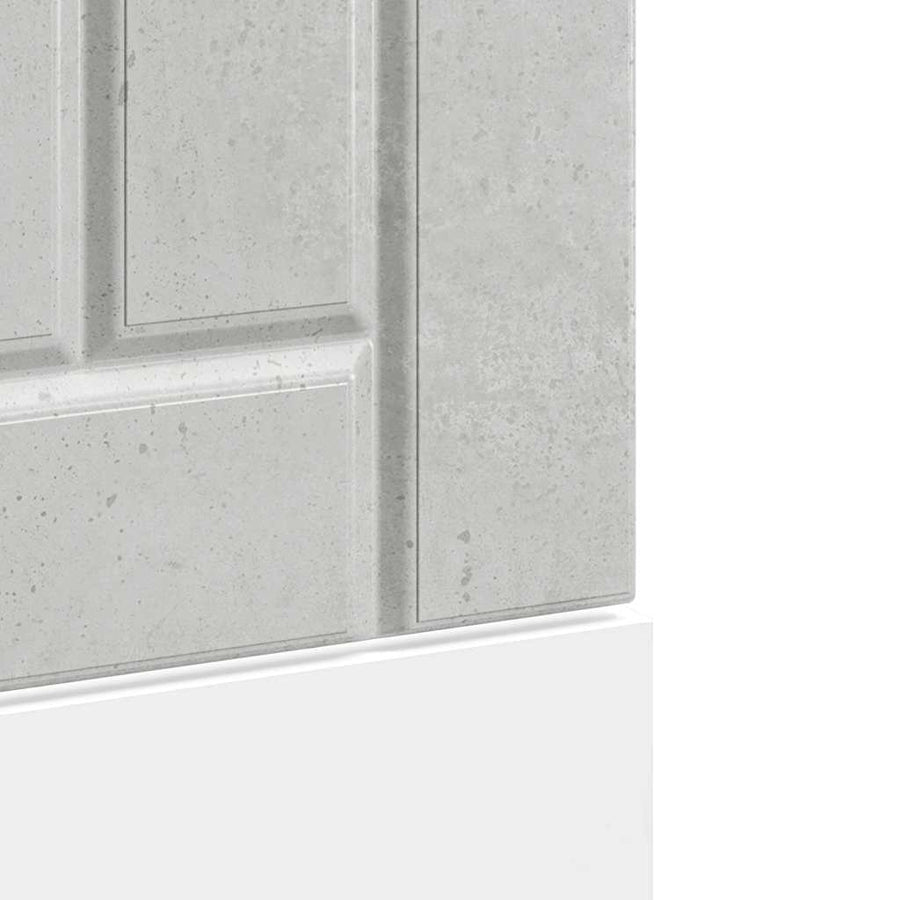 Vaatwaspaneel Lucca bewerkt hout betongrijs