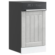 Dishwasher panel Lucca treated wood concrete grey