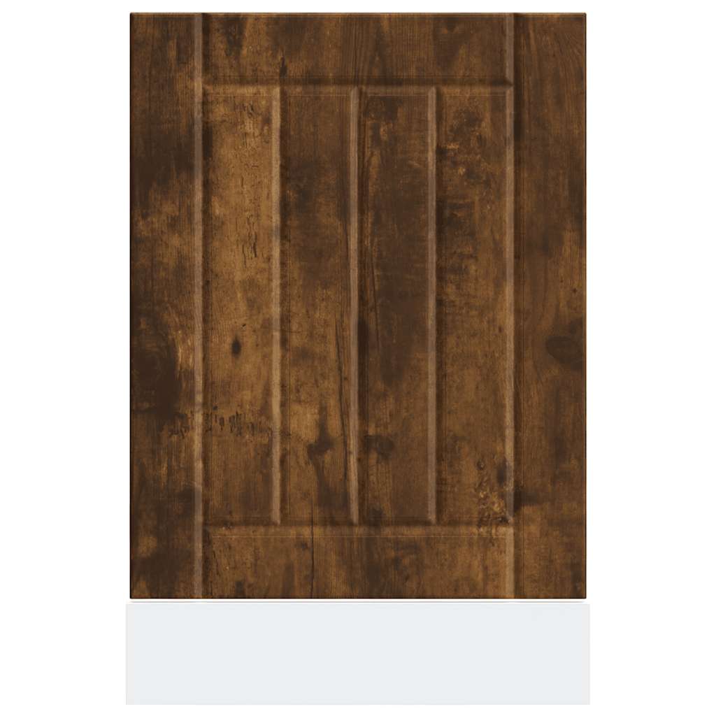 Vaatwaspaneel Lucca bewerkt hout gerookt eikenkleurig