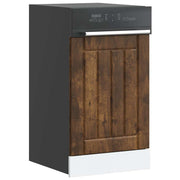 Dishwasher panel Lucca treated wood smoked oak-coloured