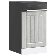 Dishwasher panel Lucca processed wood grey Sonoma oak