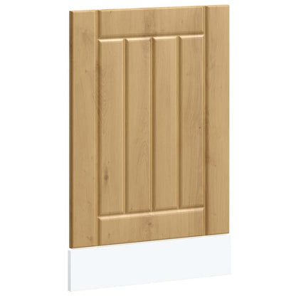 Vaatwaspaneel Lucca bewerkt hout artisanaal eikenkleur
