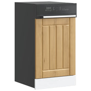 Dishwasher panel Lucca treated wood artisan oak colour