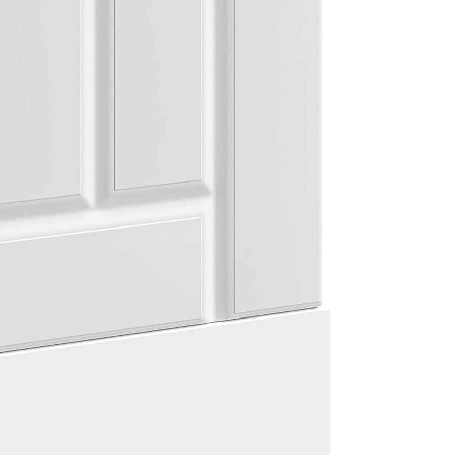 Vaatwaspaneel Lucca bewerkt hout wit