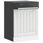 Dishwasher panel Lucca treated wood white