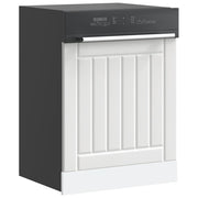Vaatwaspaneel Lucca 60x1,5x67 cm wit bewerkt hout