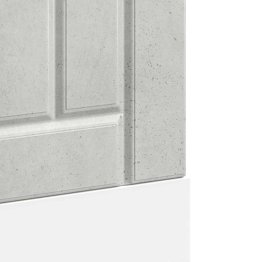Vaatwaspaneel Lucca bewerkt hout betongrijs