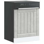 Vaatwaspaneel Lucca 60x1.5x67 cm betongrijs bewerkt hout