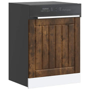 Vaatwaspaneel Lucca 60x1.5x67 cm bewerkt hout gerookt eiken