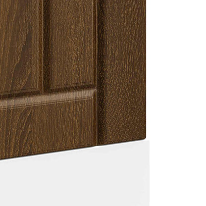 Vaatwaspaneel Lucca bewerkt hout bruin eikenkleur