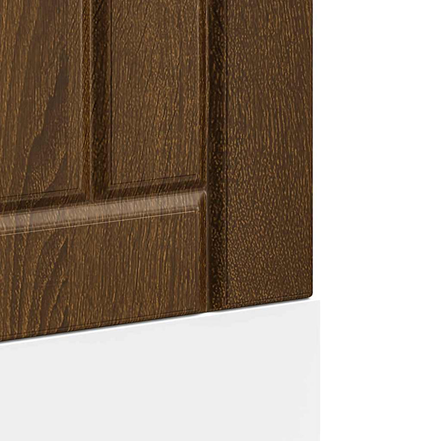 Vaatwaspaneel Lucca bewerkt hout bruin eikenkleur