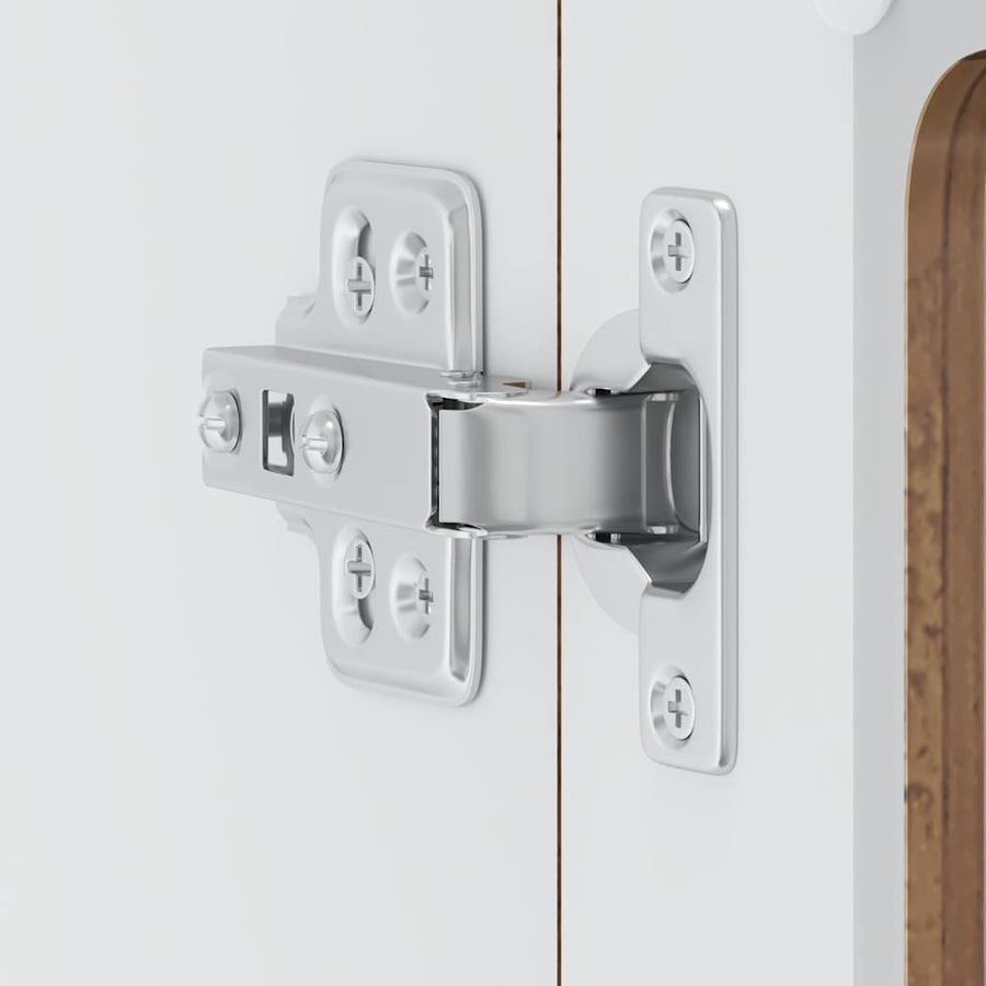Keukenwandkast met glazen deur bewerkt hout oud houtkleurig