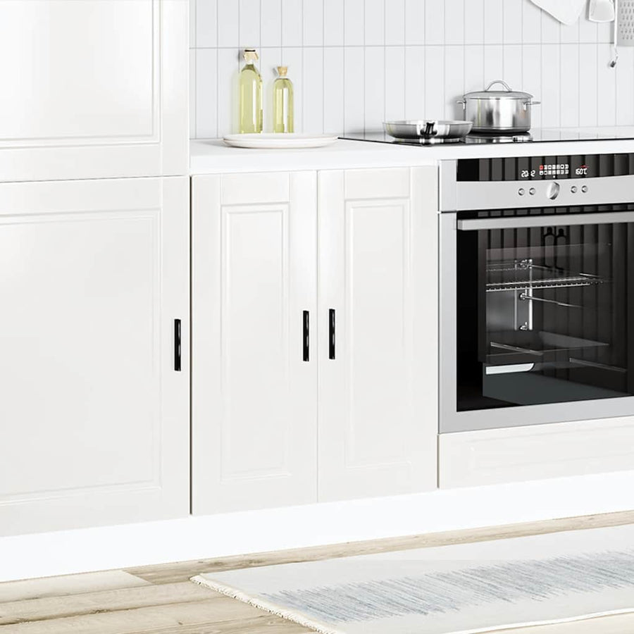 Keuken onderkast "Porto" bewerkt hout hoogglans wit