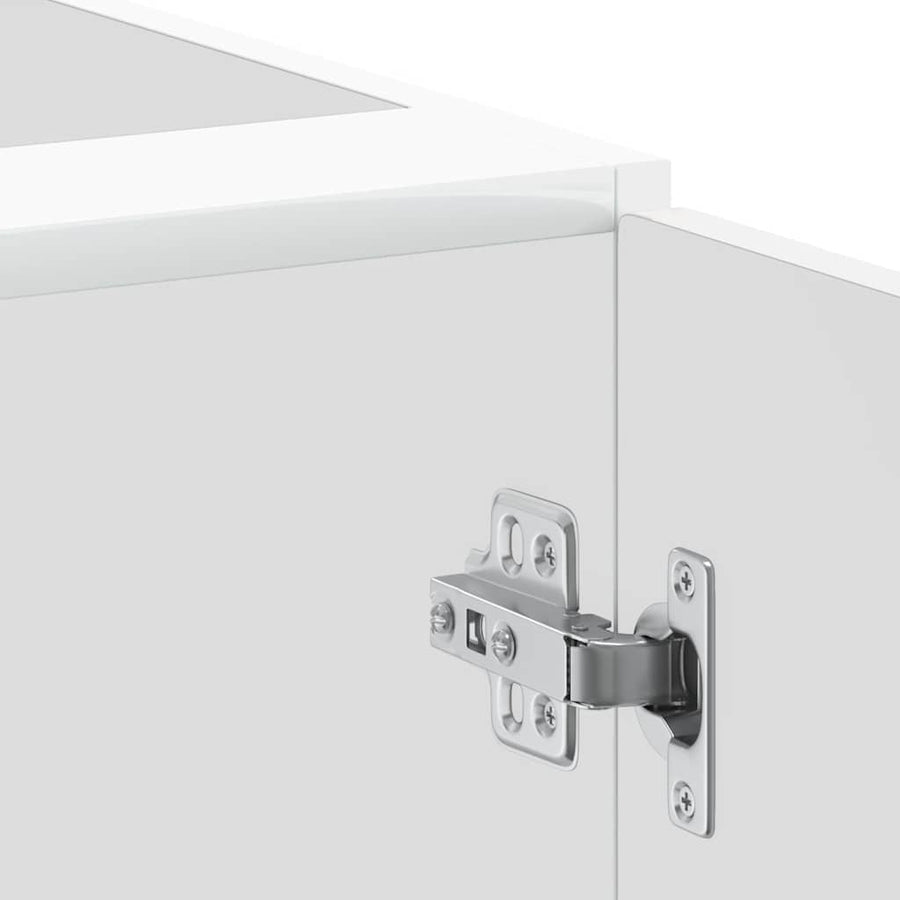 Keuken onderkast "Porto" bewerkt hout hoogglans wit