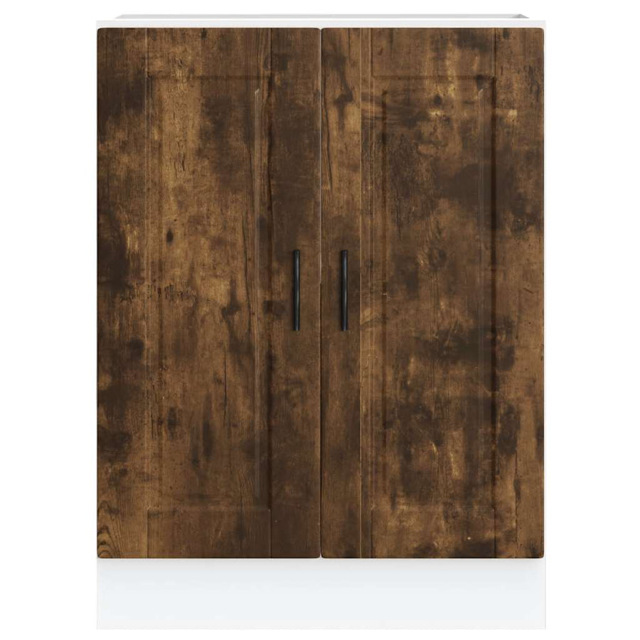 Keuken onderkast "Porto" bewerkt hout gerookt eikenkleurig