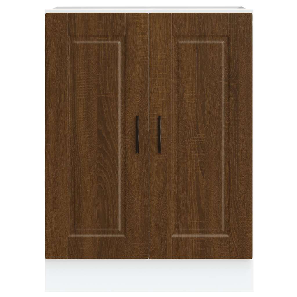 Keuken onderkast "Porto" bewerkt hout bruin eikenkleur