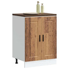 Keukenonderkast Porto 60x46x81.5 cm bewerkt hout oud houtkleurig