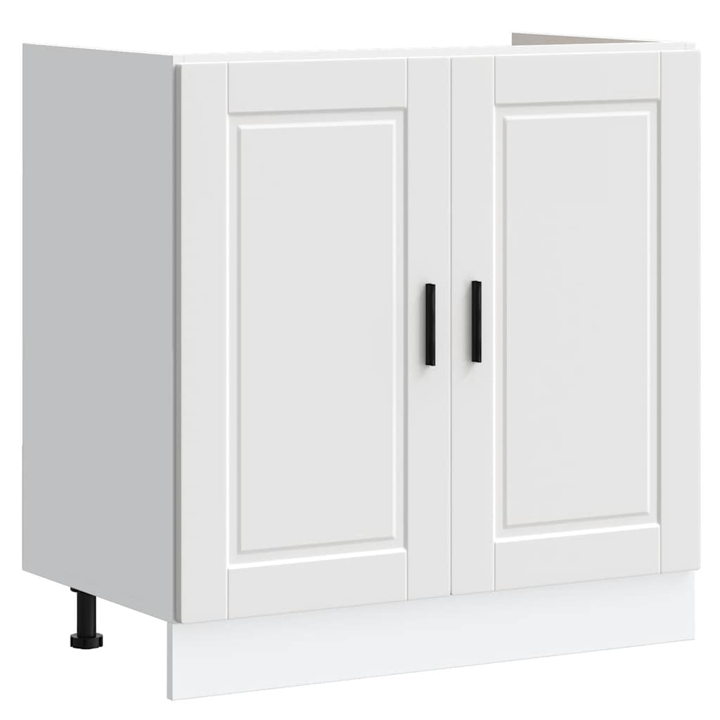 Spoelbakonderkast Porto 80x46x81,5 cm bewerkt hout wit