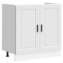Spoelbakonderkast Porto 80x46x81,5 cm bewerkt hout wit