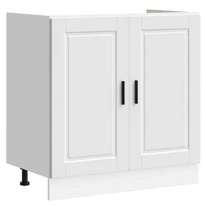 Spoelbakonderkast Porto 80x46x81,5 cm bewerkt hout wit