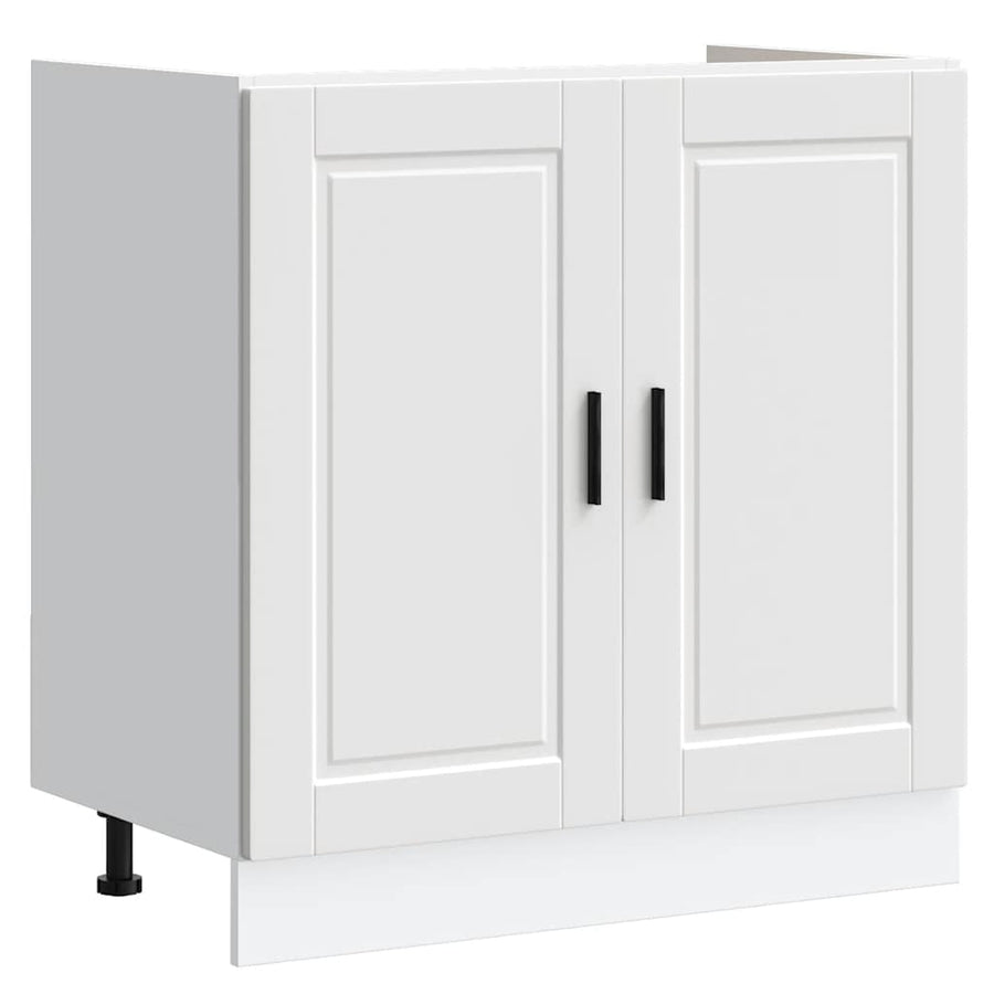 Spoelbakonderkast Porto 80x46x81,5 cm bewerkt hout wit