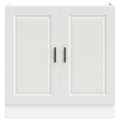 Spoelbakonderkast Porto 80x46x81,5 cm bewerkt hout wit