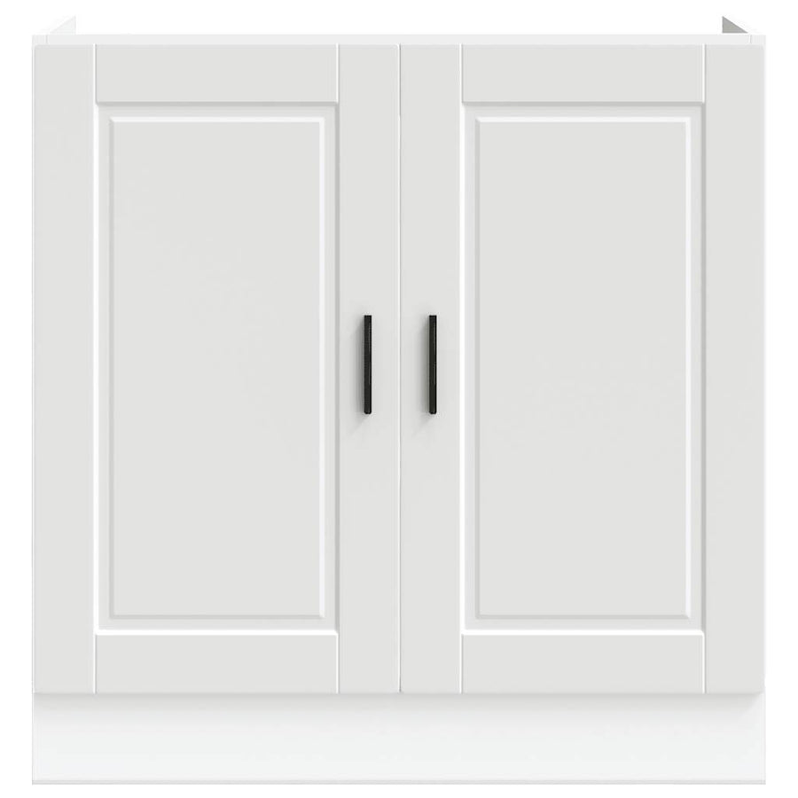 Spoelbakonderkast Porto 80x46x81,5 cm bewerkt hout wit