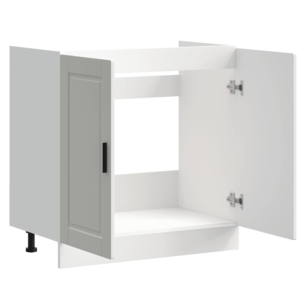 Spoelbakonderkast Porto 80x46x81,5 cm bewerkt hout wit