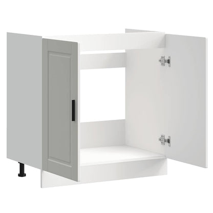Spoelbakonderkast Porto 80x46x81,5 cm bewerkt hout wit