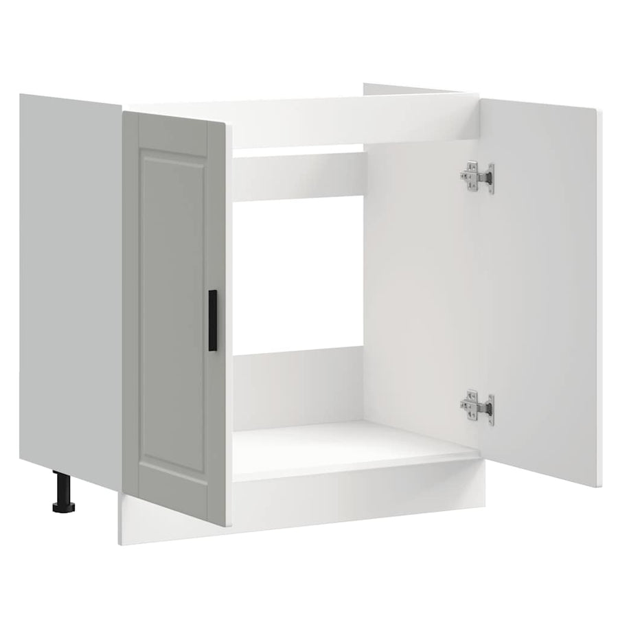 Spoelbakonderkast Porto 80x46x81,5 cm bewerkt hout wit