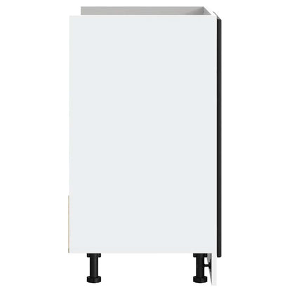 Spoelbakonderkast Porto 80x46x81,5 cm bewerkt hout zwart