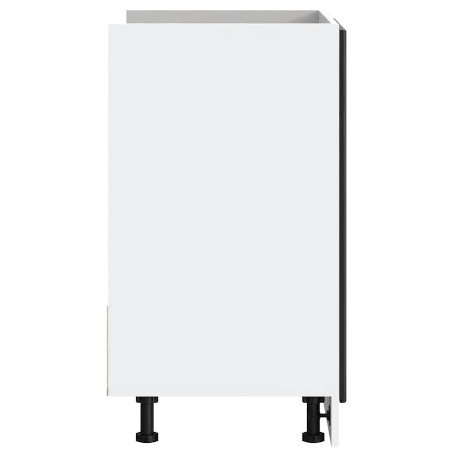 Spoelbakonderkast Porto 80x46x81,5 cm bewerkt hout zwart