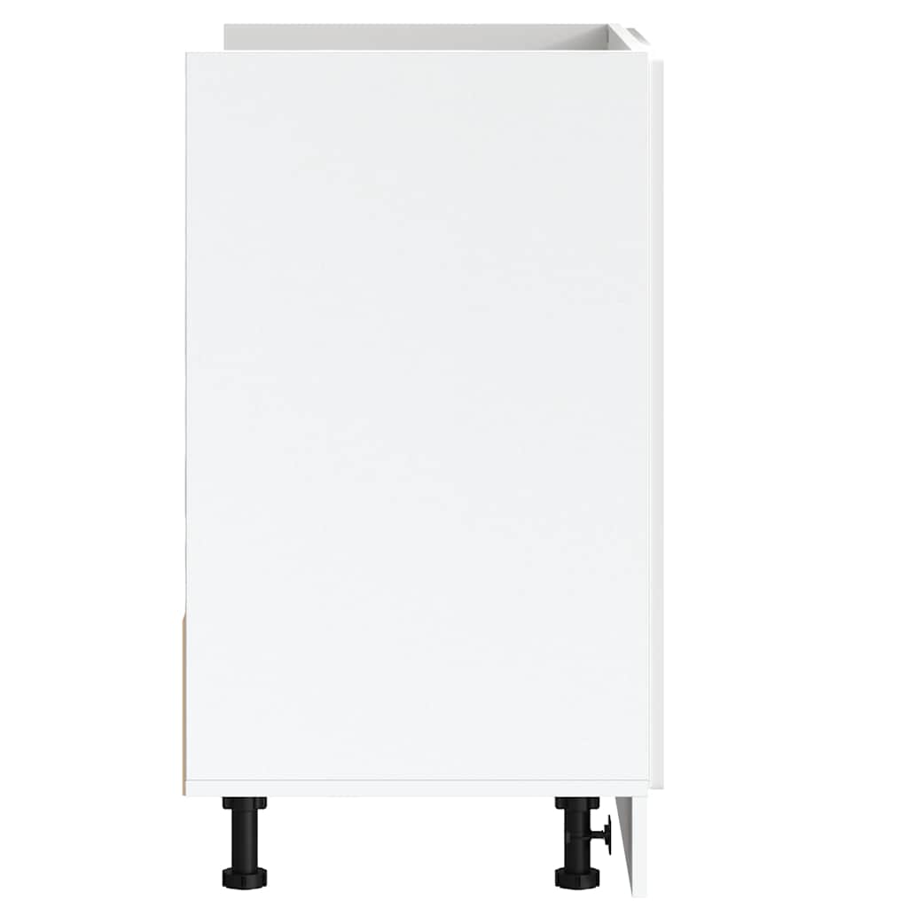 Spoelbakonderkast Porto 80x46x81,5cm bewerkt hout hoogglans wit