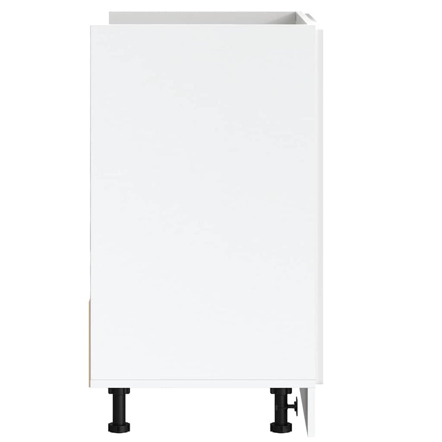 Spoelbakonderkast Porto 80x46x81,5cm bewerkt hout hoogglans wit