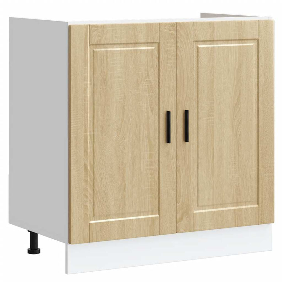 Spoelbakonderkast Porto 80x46x81,5 cm bewerkt hout sonoma eiken