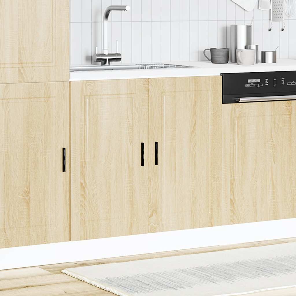 Spoelbakonderkast Porto 80x46x81,5 cm bewerkt hout sonoma eiken